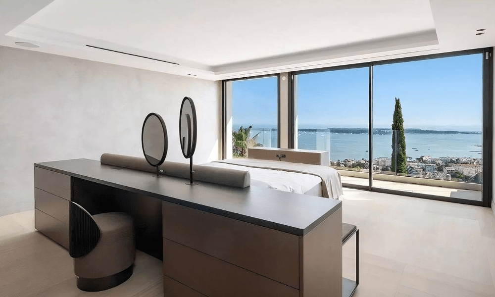 Villa Hotel Bassa Californie in Cannes, French Riviera, France – al fresco dining setup with candlelit table and ocean view
